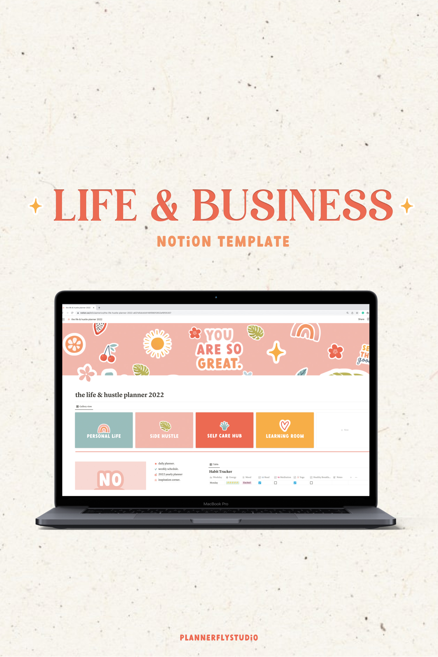 Notion template for life and business 