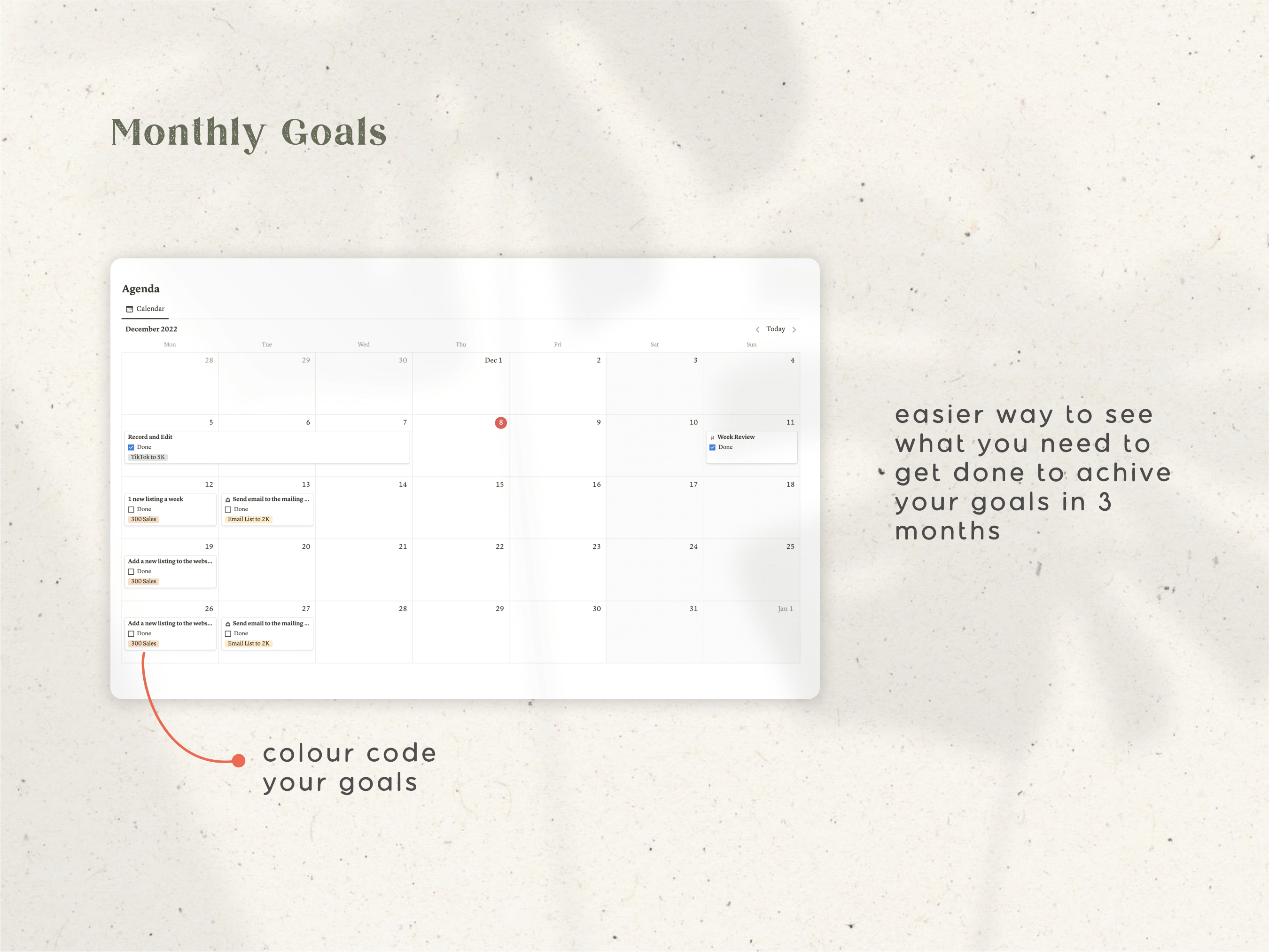 Notion template 12 week year to set 3 month goals.