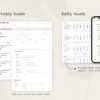 Notion template for breaking down goals into daily, weekly, and monthly actions