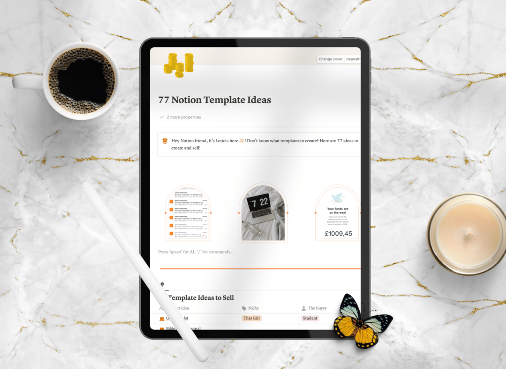 Notion Template Ideas to Sell - Free Notion Template
