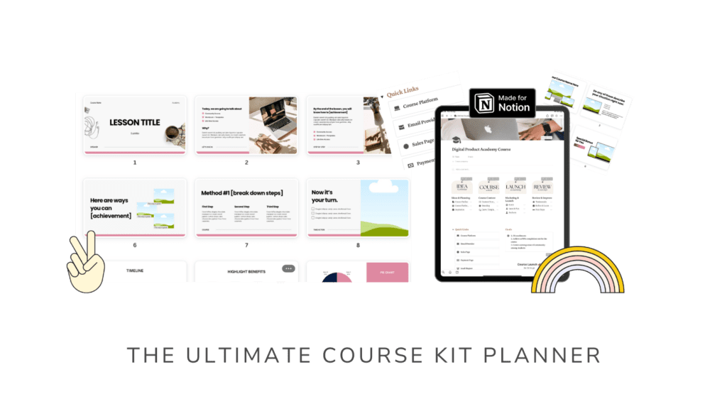 COURSE KIT - Notion Template - Bonus WAIM